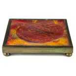 A Tiffany Studios, New York, favrile glass trivet