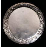 American Aesthetic Schultz floral repousse plate