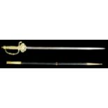 A Shah of Iran diplomatic sword with lion of Judah Iran design