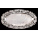 A German Neoclassical style .800 silver platter