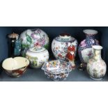 (lot of 9) Chinese porcelain lot