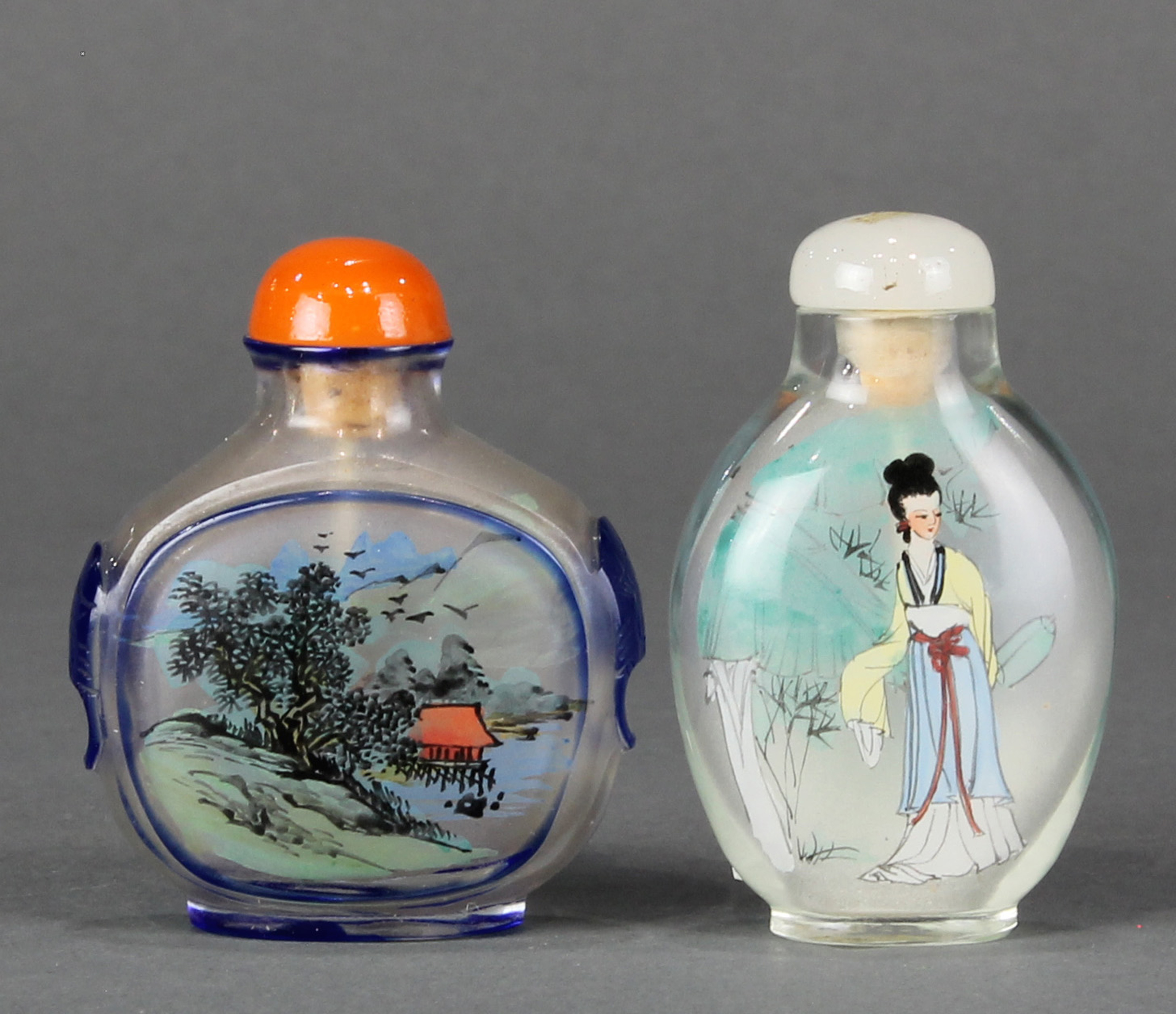 (Lot of 2) Inside Painted Snuff Bottles - Image 2 of 6