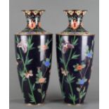 A pair of Japanese cloisonne vase