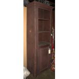 A New England pine chimney cupboard