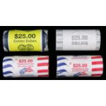 (lot of 4) $25 rolls