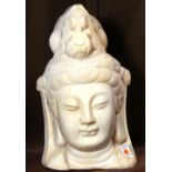 A Chinese marble bust of Bodhisstva