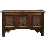 An English oak coffer