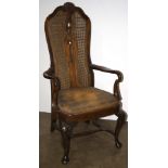 George III style mahogany armchair