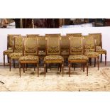 (lot of 12) French Neoclassical style dining chairs