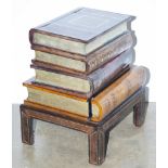 Maitland Smith stacking book form table on stand fashioned as a safe