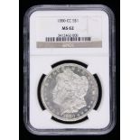 1880cc Morgan Dollar NGC MS62