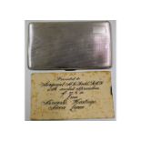 A 1940 Birmingham silver cigarette case approx. 20