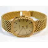 An 18ct gold Eterna Diana quartz wristwatch, not r