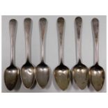 Two trios of Georgian teaspoons 1807 & 1811 - two