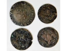 A silver Mary I sixpence 1.8g; Elizabeth I shillin