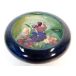 A vintage Moorcroft pottery dish with floral decor