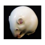 An antique Royal Worcester porcelain model of mous