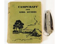 A Campcraft for Girl Guides book twinned with a gu