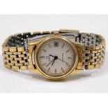 A ladies gold plated Omega Seamaster, wear to plat