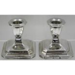 A pair of Danish Copenhagen 0.830 silver candle ho