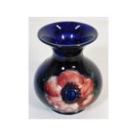 A floral Moorcroft pottery vase 3.5in tall