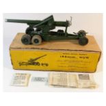 A vintage boxed Britains no.2064 155mm gun 11.6in