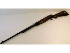 An antique Webley .177 air rifle with later case.