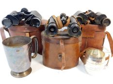 A pair of wartime binoculars owned by Col. W. S. B