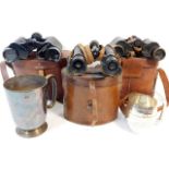 A pair of wartime binoculars owned by Col. W. S. B