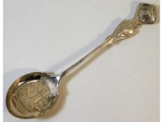 A Plymouth HMS Revenge commemorative spoon made by
