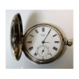 A London silver full hunter pocket watch by Harold