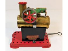 A Mamod Minor 1 stationary steam engine, box a/f