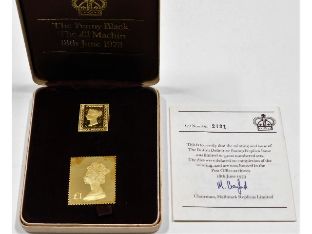 An 18th June 1973 British Definitive Stamp Replica