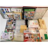 A quantity of mixed albums & stamps & other relate