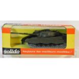 A boxed Solido no.243 char Leopard tank