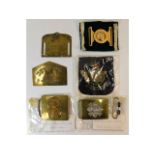 Two brass military bed plates: 4031515 Gough C. KS