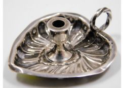 A 19thC. novelty London silver miniature chamberst