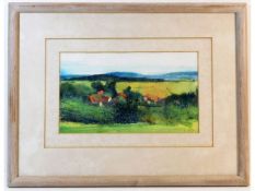 A framed Kurt Jackson landscape watercolour, signe