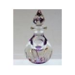 A limited edition Selkirk art glass scent bottle 86/150, dated 1989 6.75in high