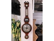 A Regency period mahogany barometer by Botterell,