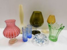 A collection of mixed decorative glass