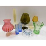 A collection of mixed decorative glass