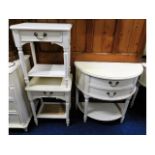 A Laura Ashley D shaped bedroom dresser twinned wi