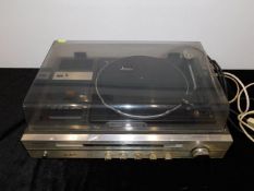 A Sanyo G-1002 music centre with record & tape dec