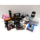 A quantity of mixed camera & photography equipment