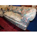 A late Victorian button back drop end sofa with Wi