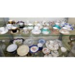 A quantity of decorative china including cups & sa