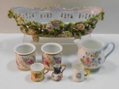 A Plaue German porcelain centrepiece 12.75in wide