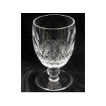 A Waterford crystal wine/ale glass 5.125in tall, n