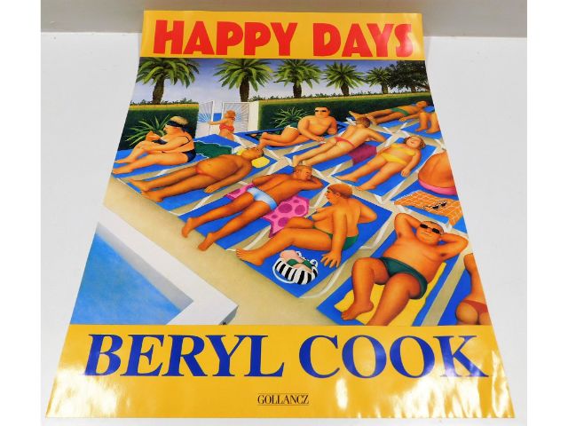 Beryl Cook - Poster Happy Days - now out of print this was published by her then book publisher Vict